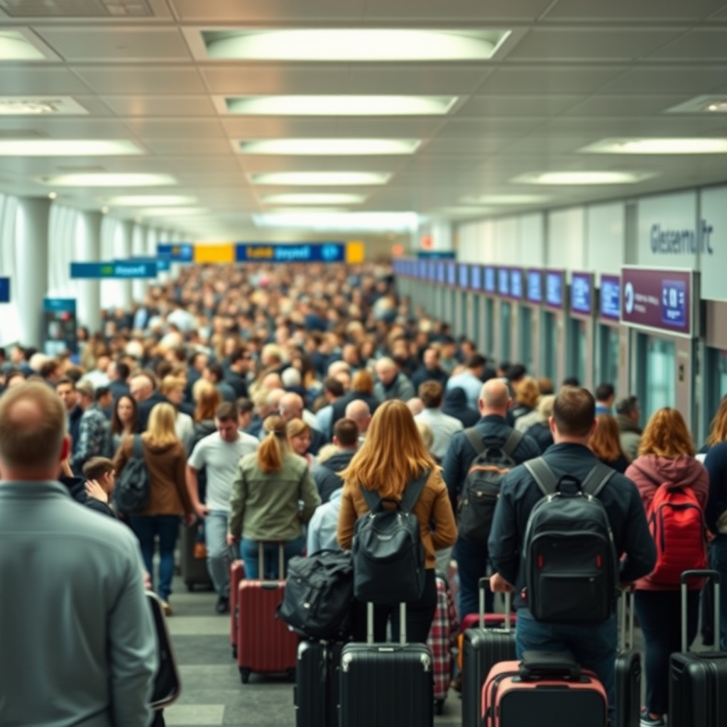 British travellers warned of three-hour queues at airports over half-term